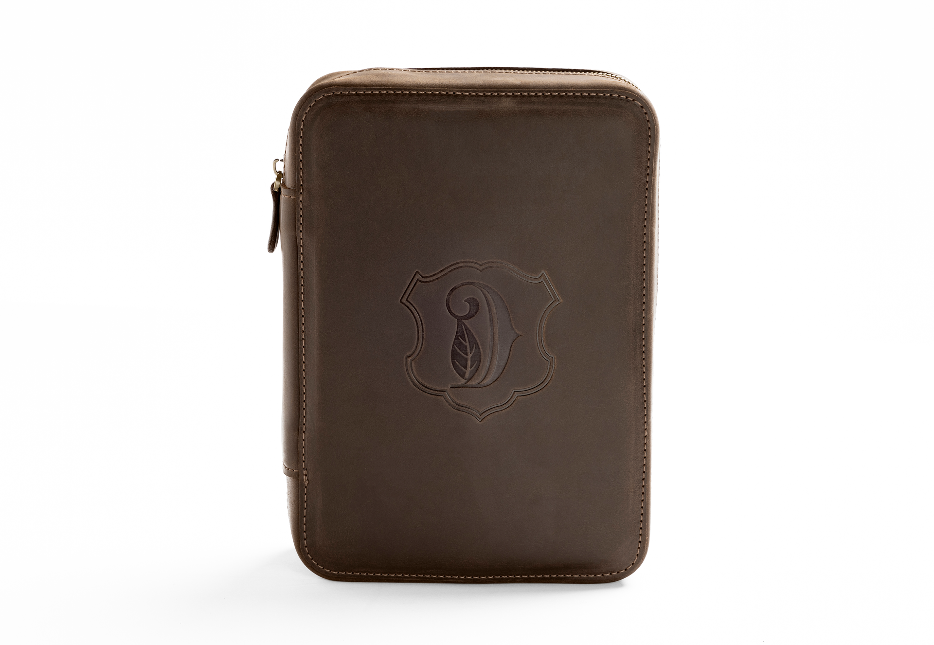 Signature Leather Case in Dark Brown