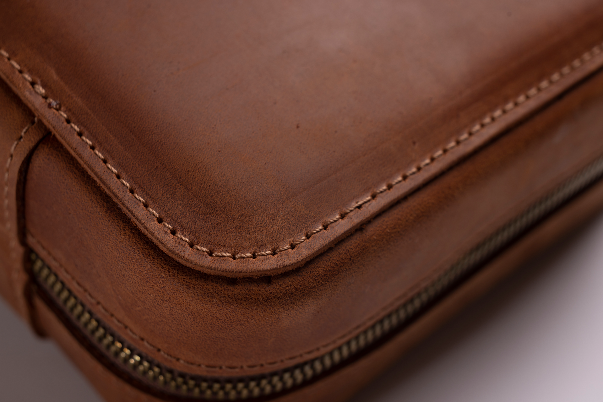 Signature Leather Case in Light Brown