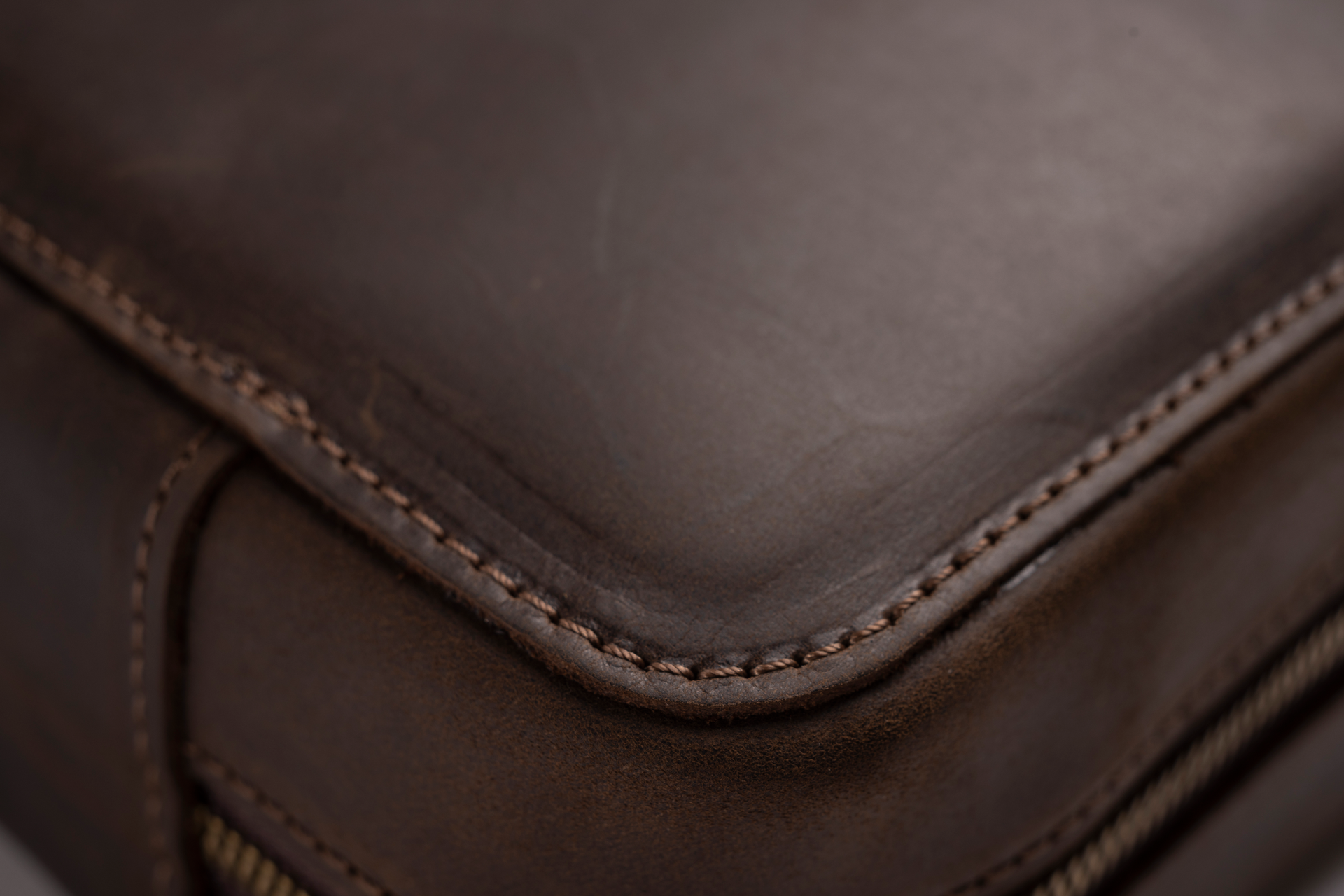 Signature Leather Case in Dark Brown