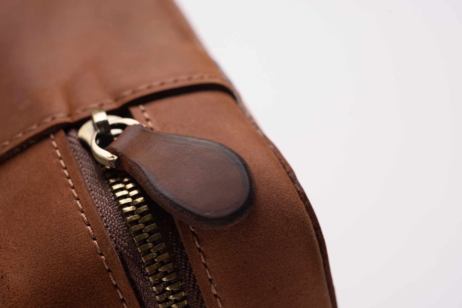 Signature Leather Case in Light Brown