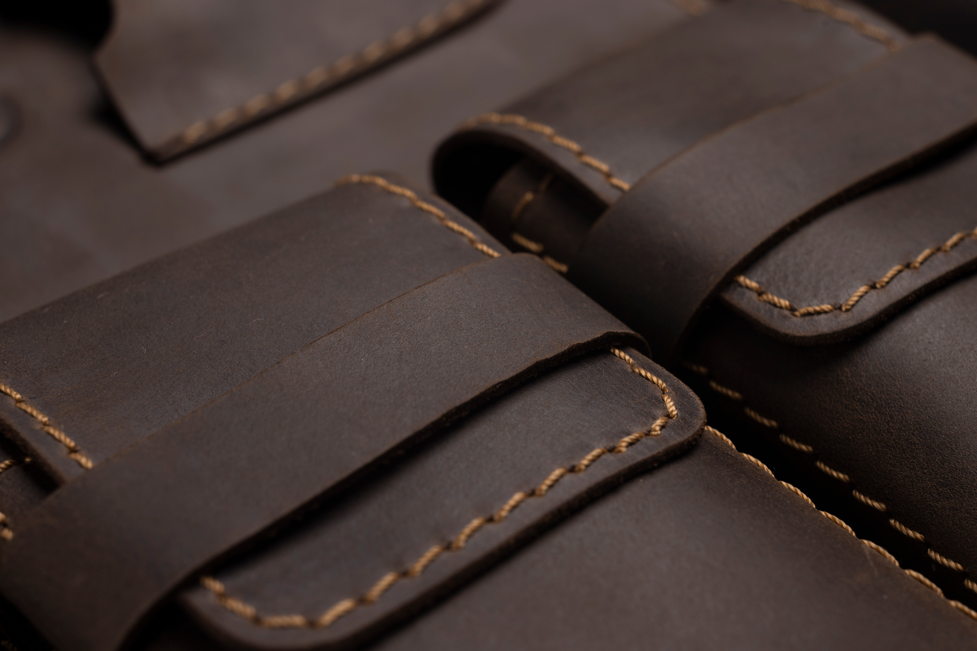 Signature Leather Case in Dark Brown