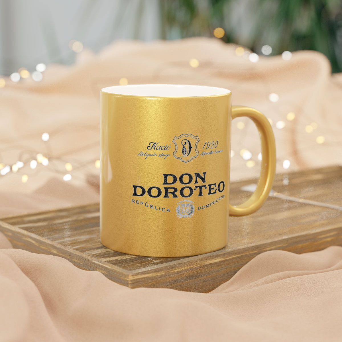 Don Doroteo Full Logo Gold Metallic Mug