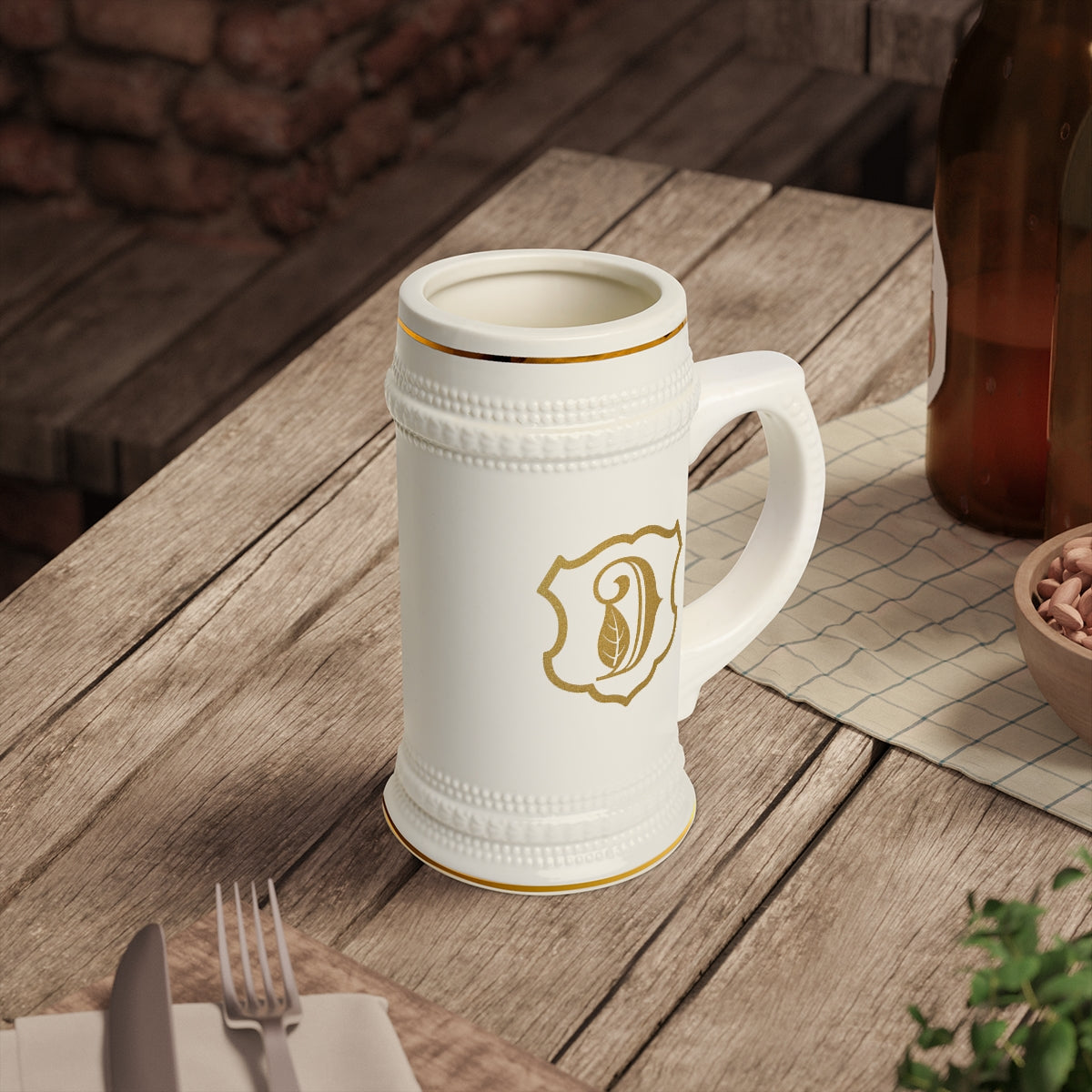 Don Doroteo Gold Crest Beer Stein Mug