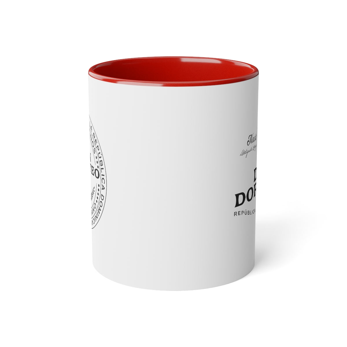 Don Doroteo Logo/Seal White Accent Mug, 11oz