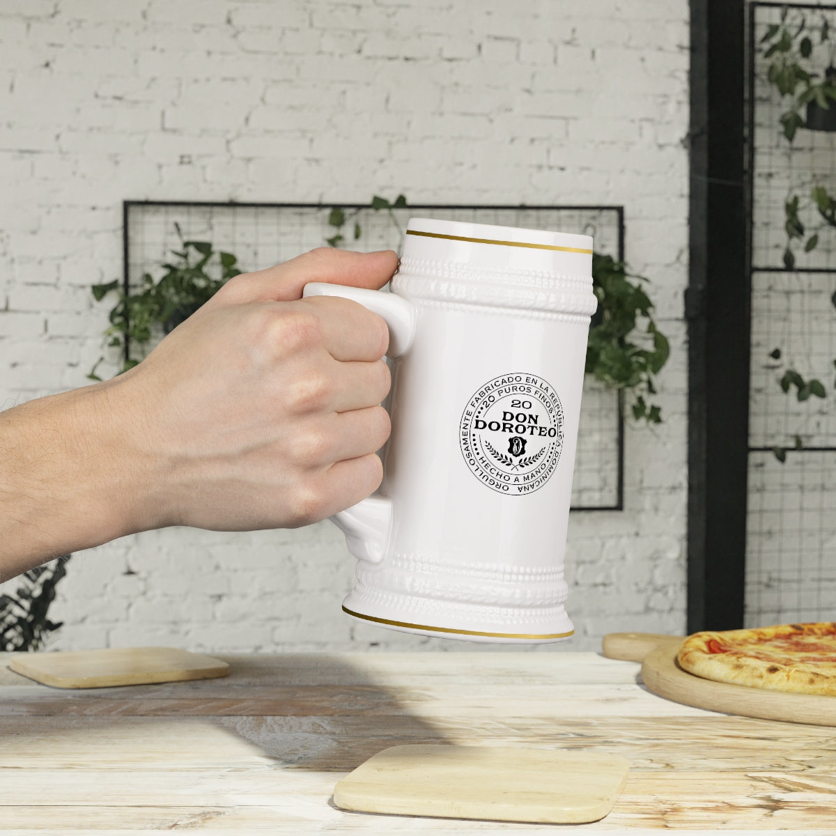 Don Doroteo Gold Crest Beer Stein Mug