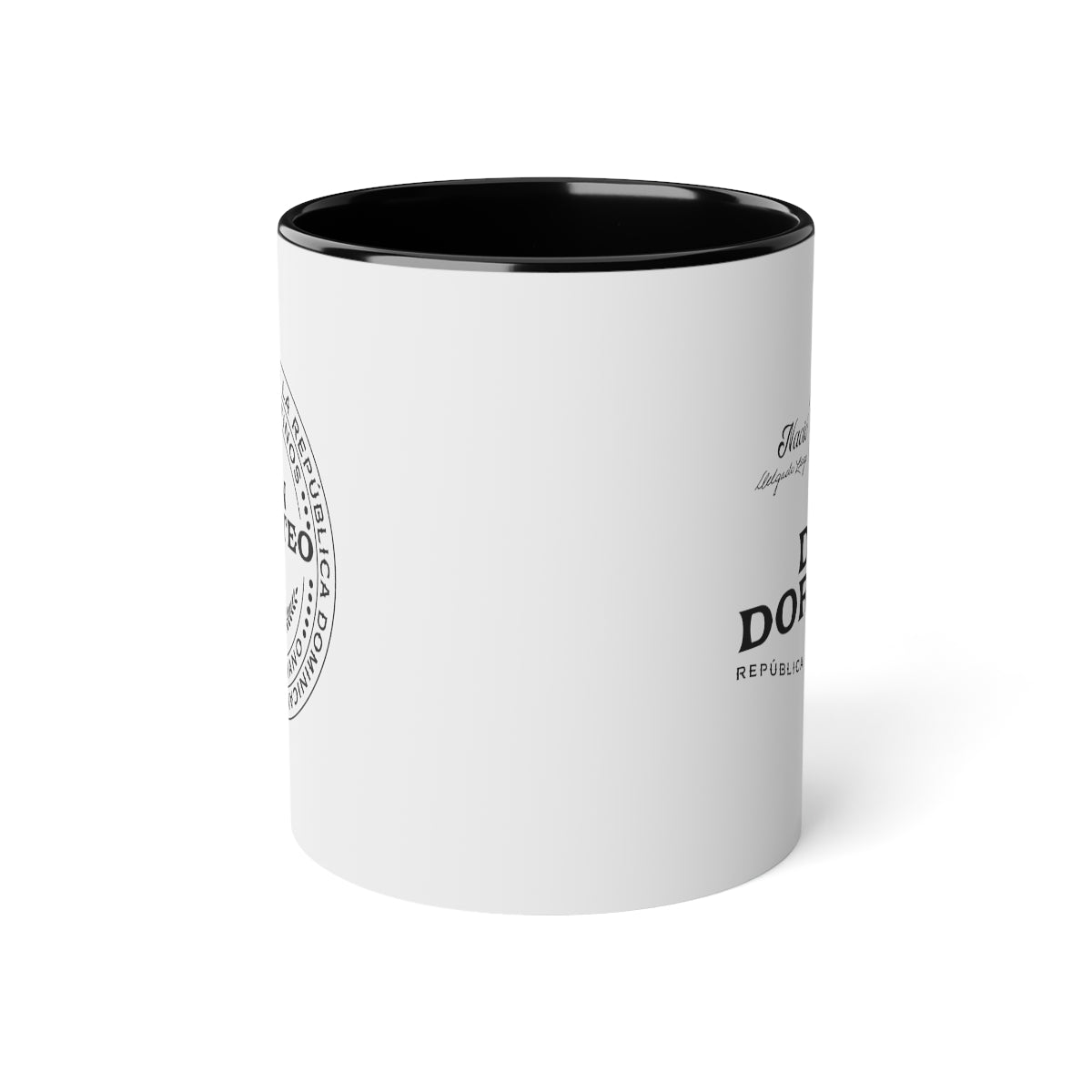 Don Doroteo Logo/Seal White Accent Mug, 11oz