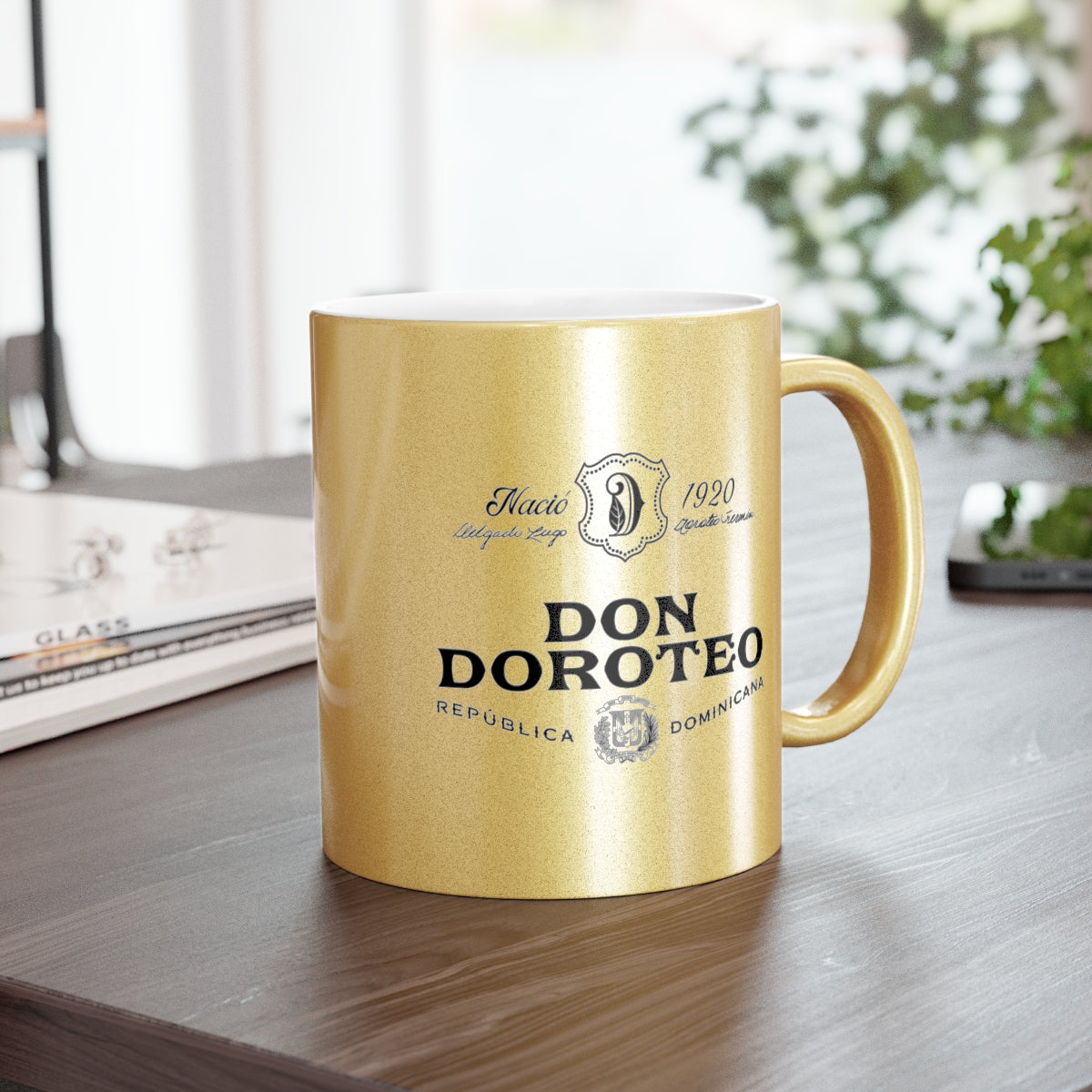 Don Doroteo Full Logo Gold Metallic Mug
